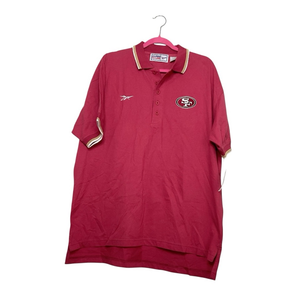Men’s Vintage NWT San Francisco 49ers x Reebok polo shirt, size XL